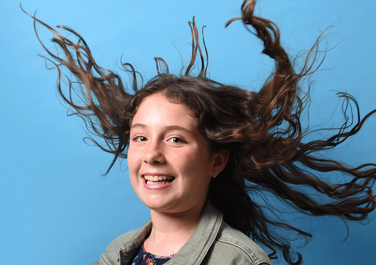 Niña pelo