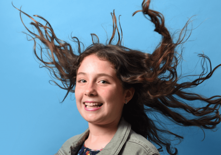 niña pelo