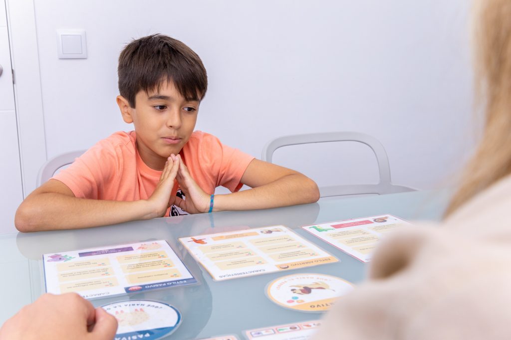 niño realizándose una evaluación de tdah